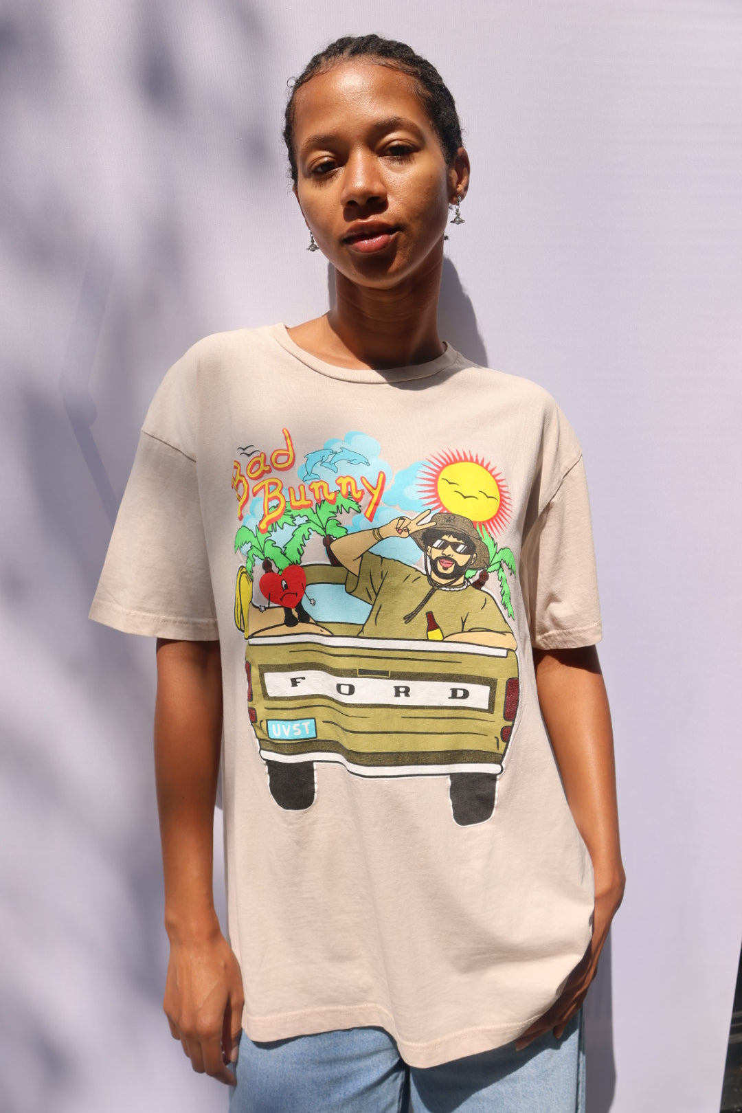 Bad Bunny 2021 Ultimo Tour T-shirt - White License Plate