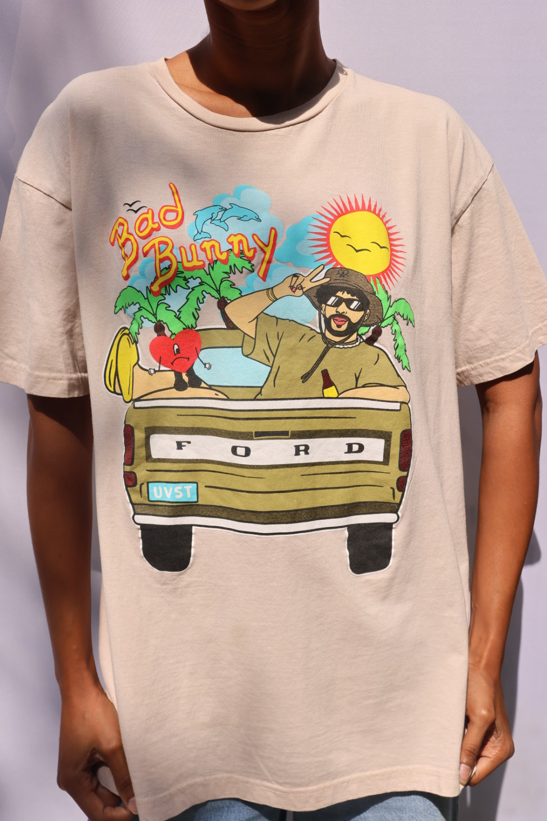 Bad Bunny 2021 Ultimo Tour T-shirt - White License Plate
