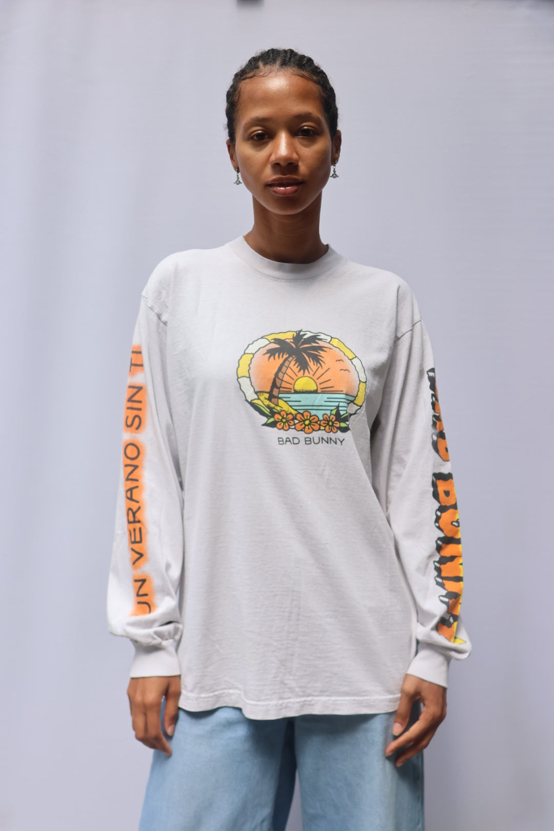 Bad Bunny 2022 Un Verano Sin Ti Tour T-shirt - White Long Sleeve
