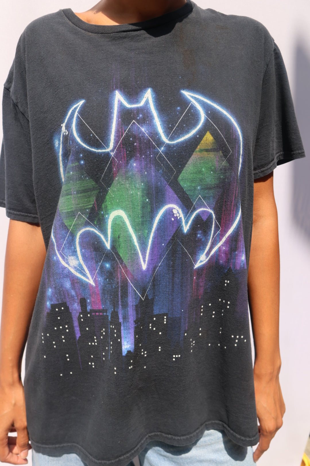 Batman & Robin 1997 Movie T-shirt - Black w Blue Red Logo